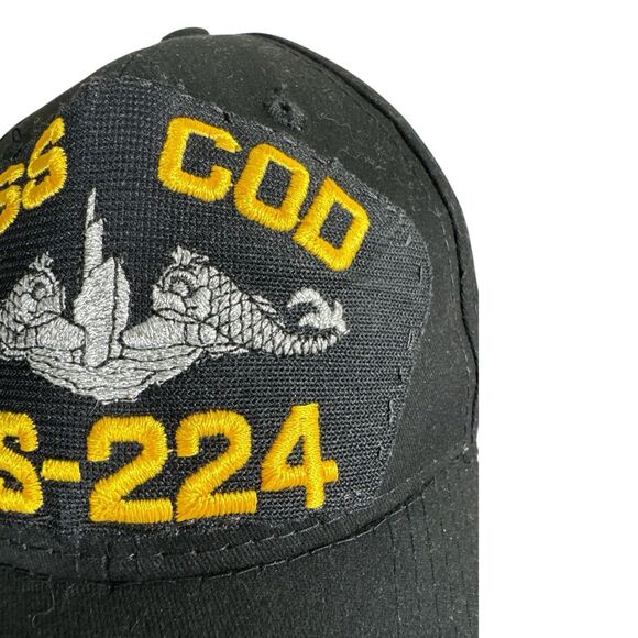 USS COD NAVY SHIP SS-24 Embroidered Patch On Hat Black - Picture 2 of 5